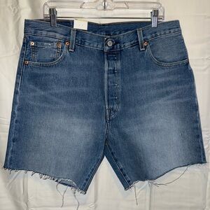 Levi's Blue Jean Shorts Distressed Cut-Offs